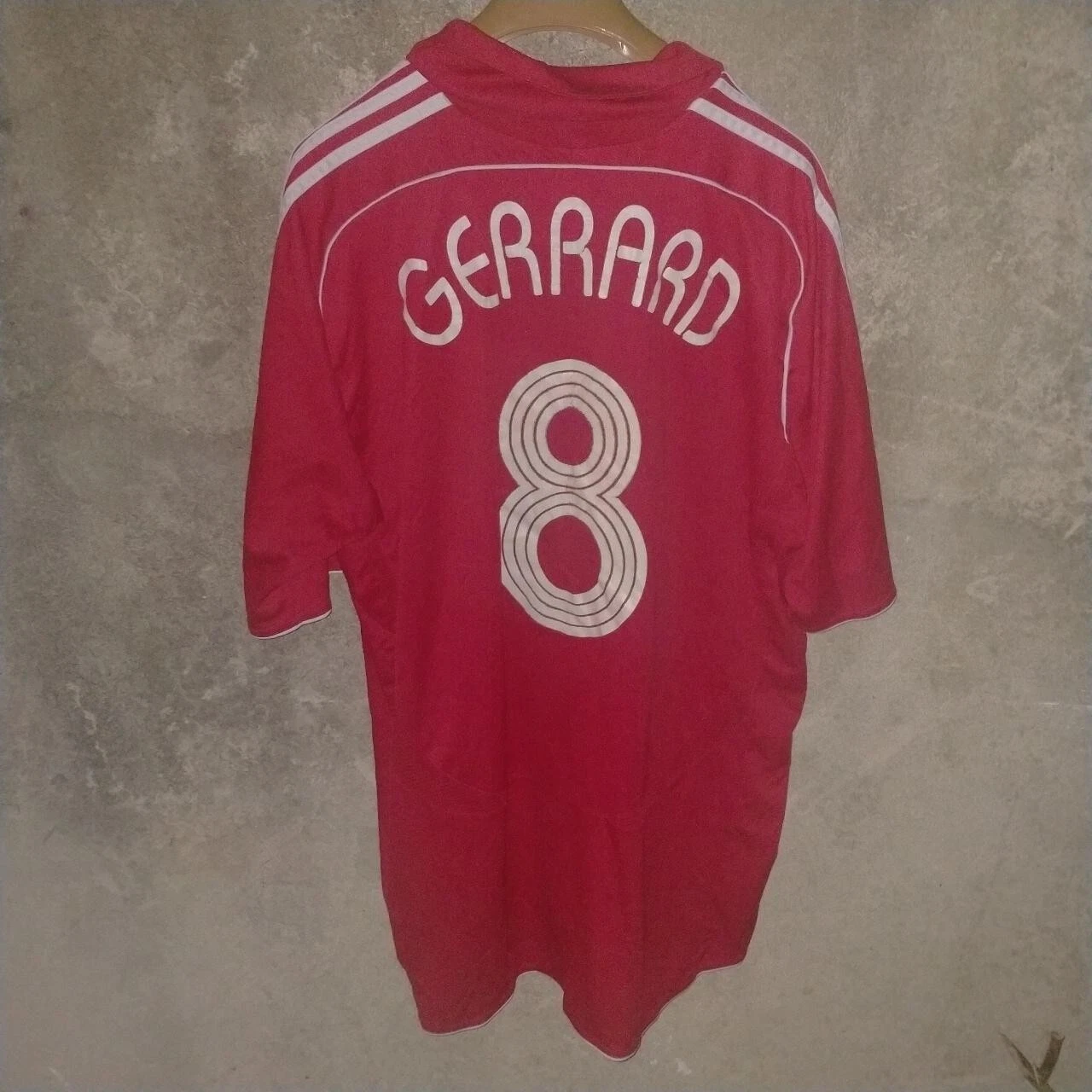 Liverpool 2006-08 home football shirt / jersey. 2xl mens, CL, Gerrard 8