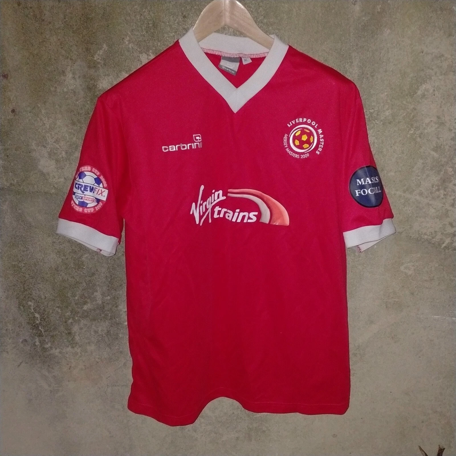 Liverpool Masters 2009 match worn home football shirt / jersey. XL mens.
