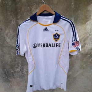 Los Angeles Galaxy 2008-09 player spec home football shirt / jersey. Large mens