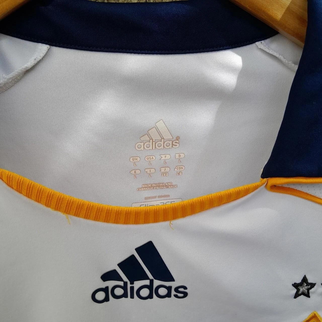 Los Angeles Galaxy 2008-09 player spec home football shirt / jersey. Large mens - Image 3