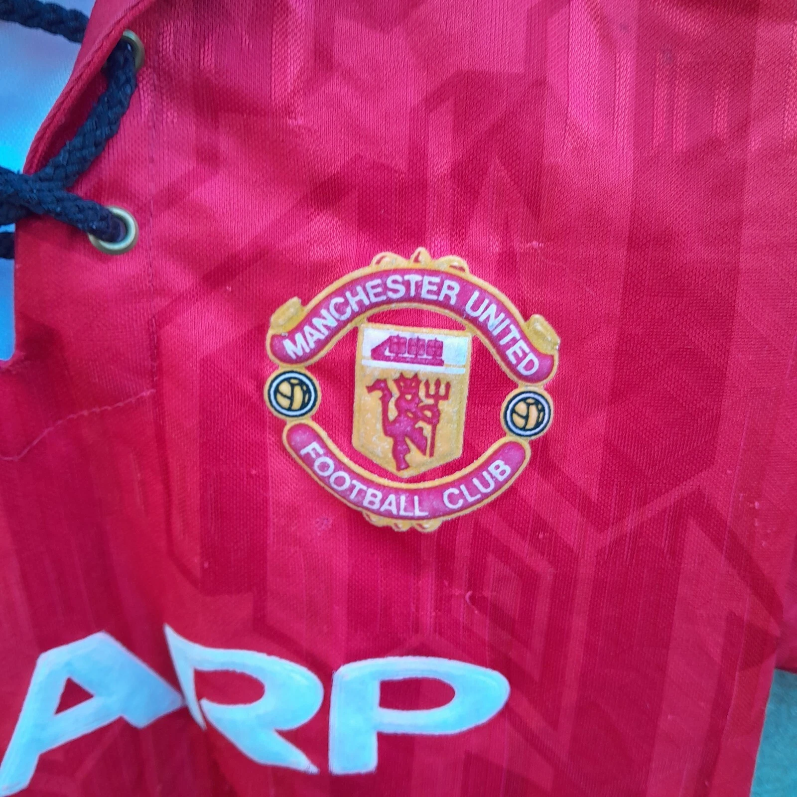 Manchester United 1992-93 home football jersey / shirt. Large boys. - Image 2