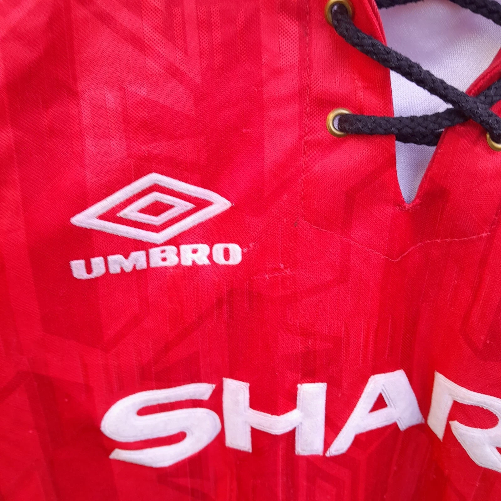 Manchester United 1992-93 home football jersey / shirt. Large boys. - Image 3