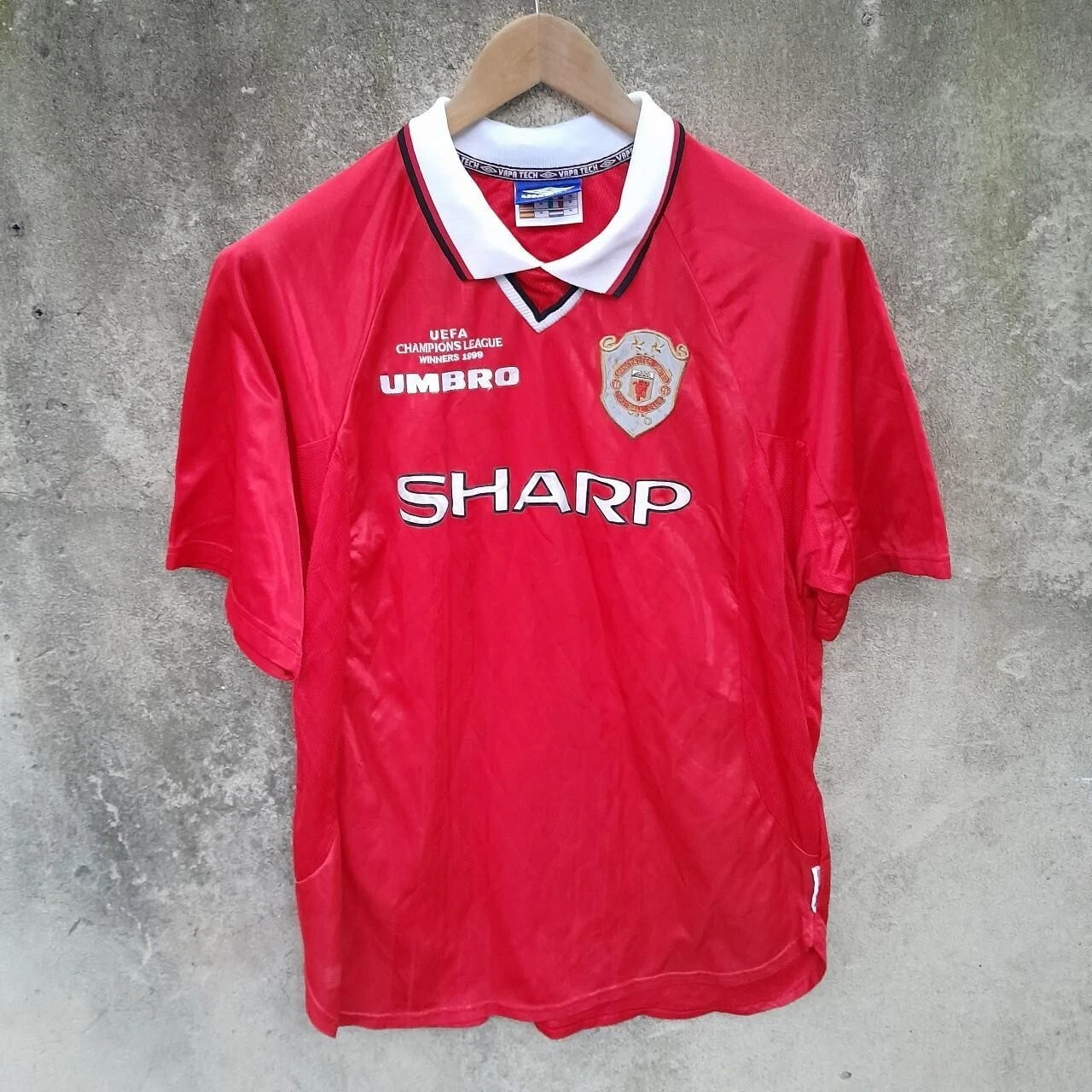 Manchester United 1998-99 home player issue football shirt / jersey. XL mens.