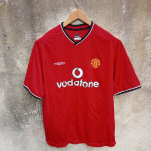 Manchester United 2000-02 home football shirt / jersey. Large mens. 43"