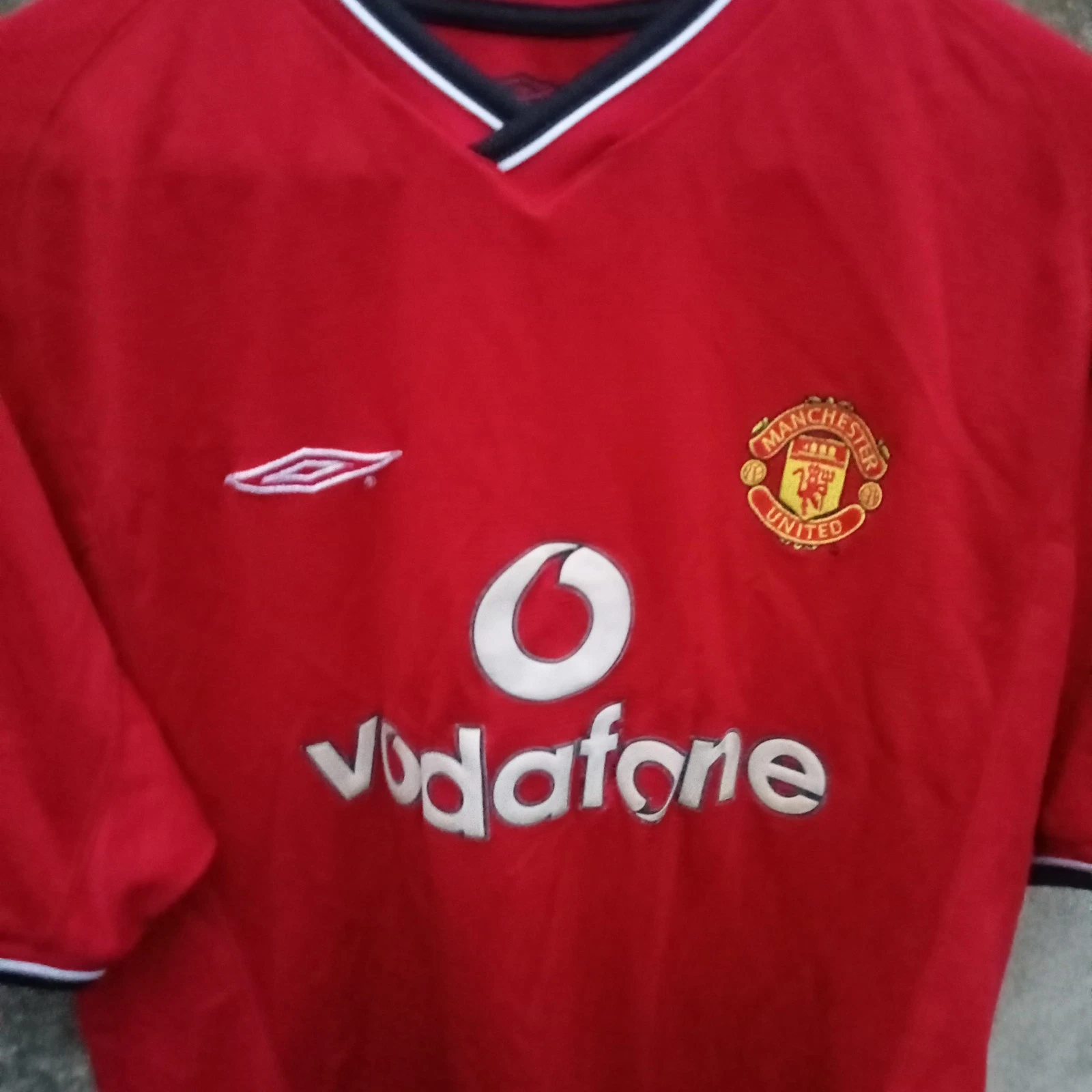 Manchester United 2001-02 Home football shirt | jersey, Mens XL - Image 2