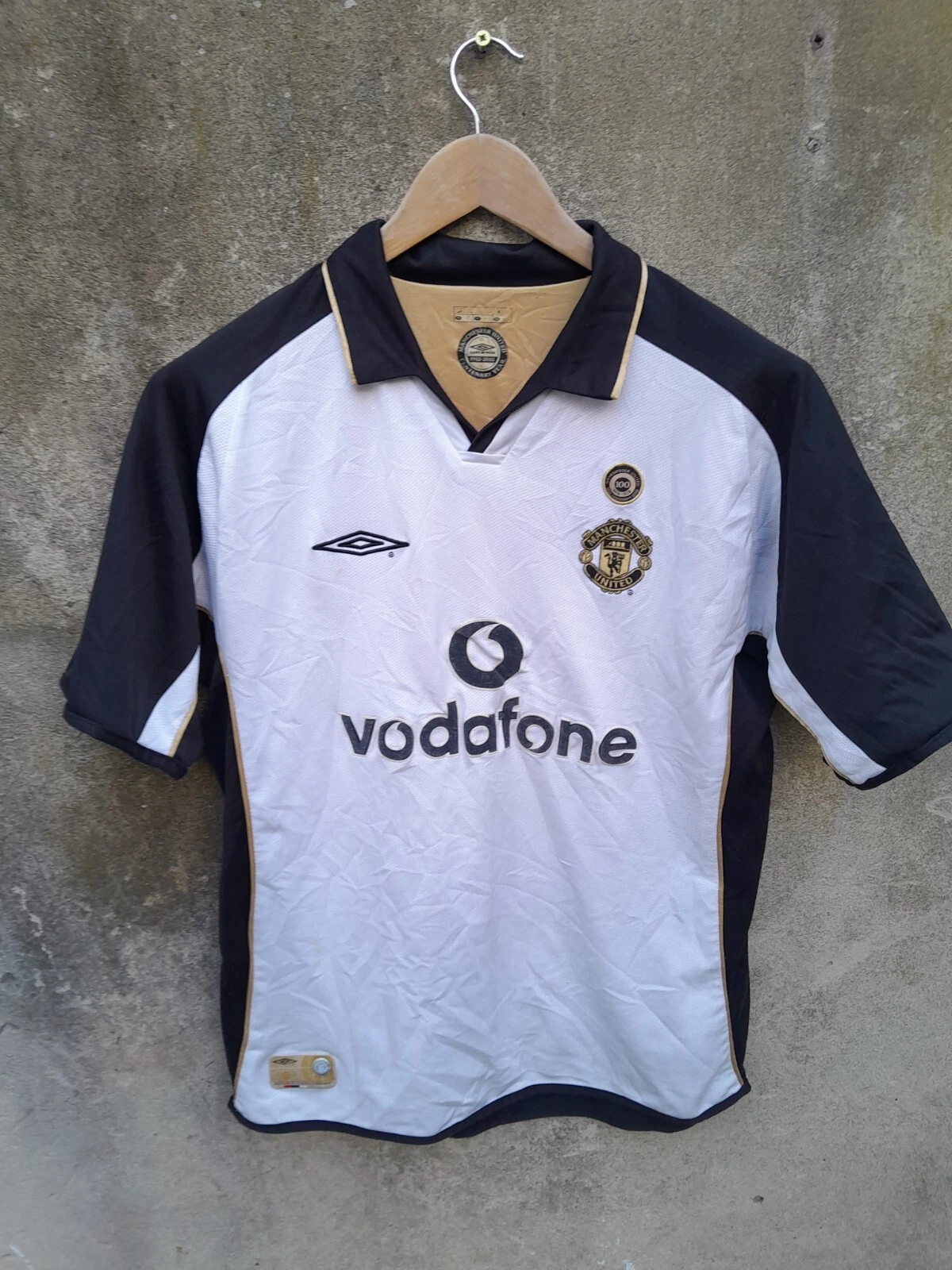 Manchester United 2001-02 centenary away football shirt / jersey. Large mens. - Image 3
