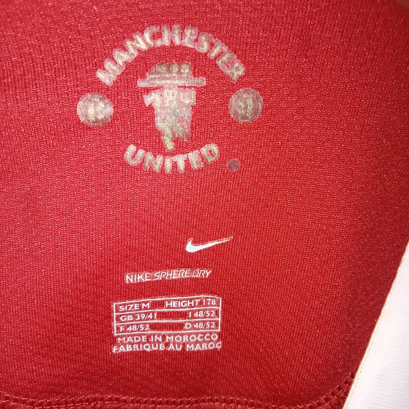 Manchester United 2006-07 Home football shirt | jersey, Mens Medium - Image 4