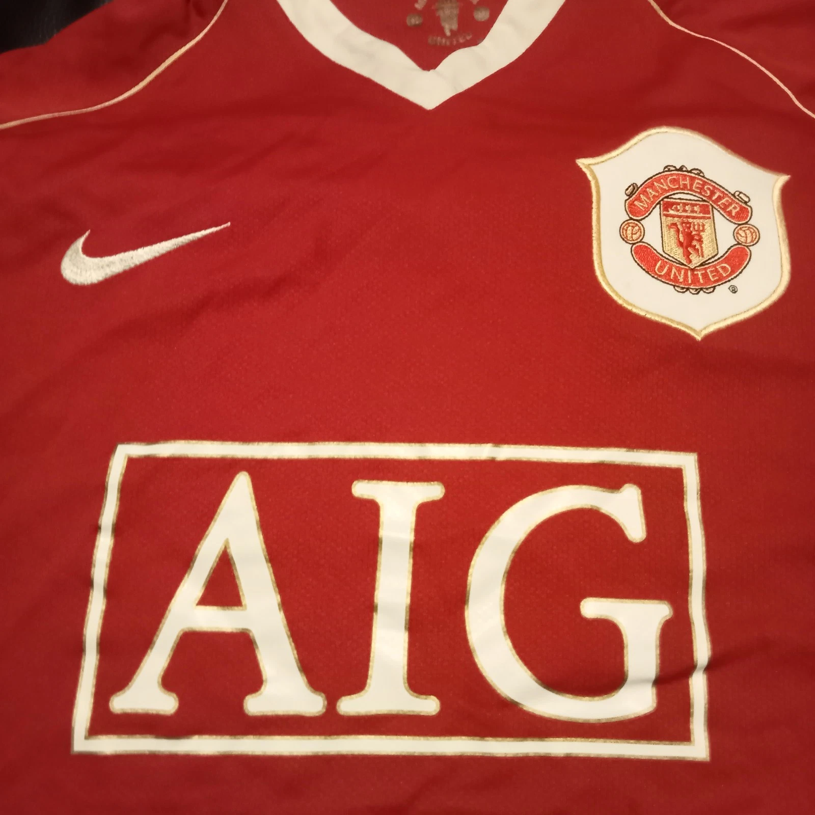 Manchester United 2006-07 Home football shirt | jersey, Mens Medium - Image 6