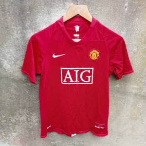 Manchester United 2007-08 home football shirt | jersey, Boys XL