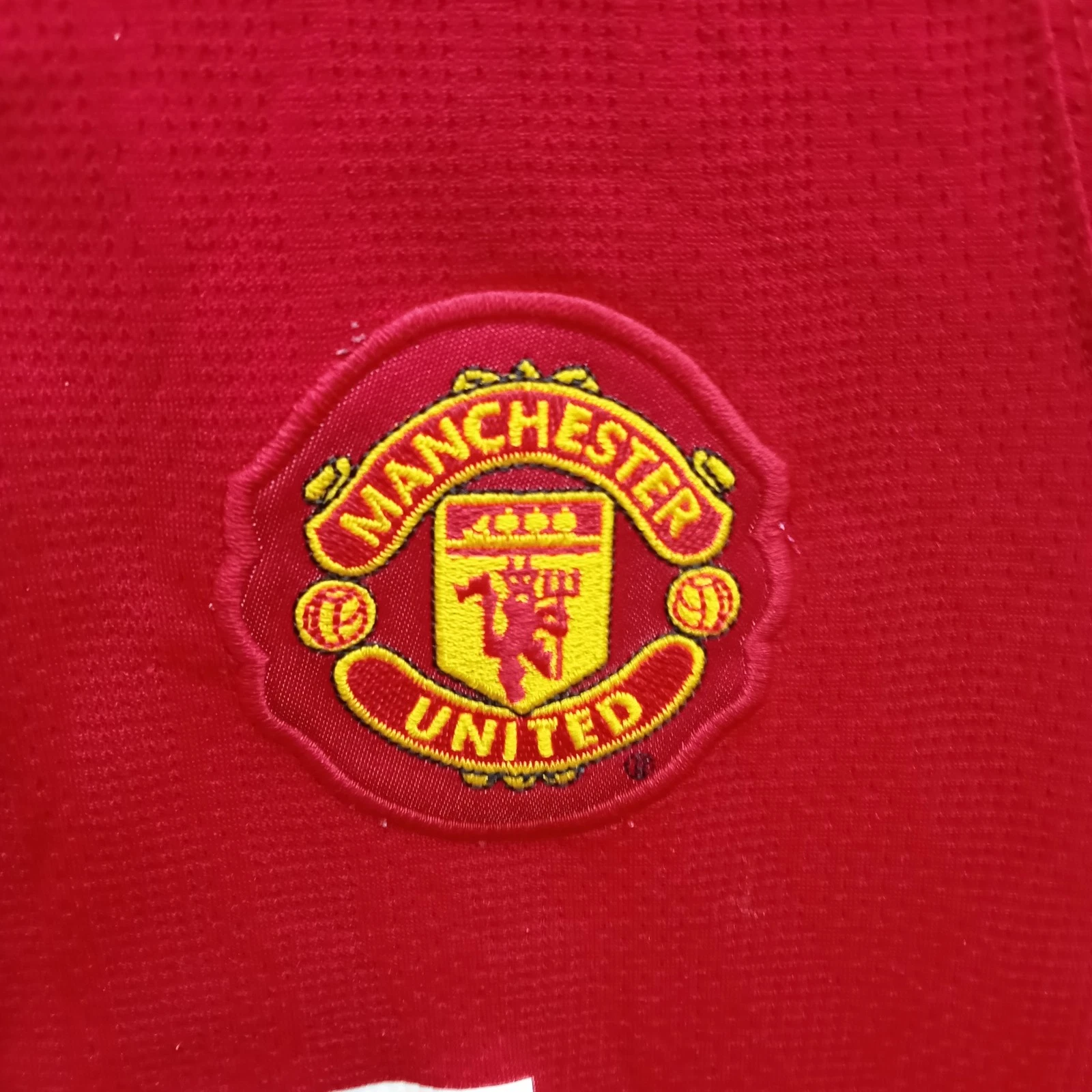 Manchester United 2007-08 home football shirt | jersey, Boys XL - Image 3