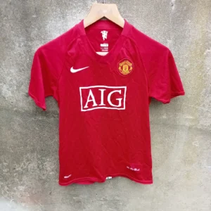 Manchester United 2007-08 home football shirt | jersey, Boys large 12-13 years