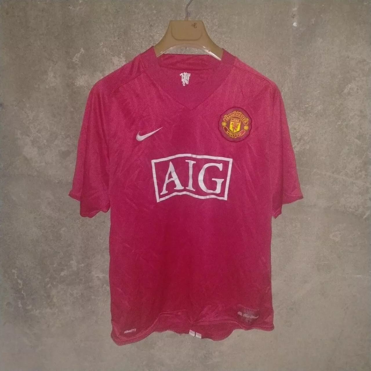 Manchester United 2007-09 home football shirt / jersey. large mensVidic 15 - Image 2