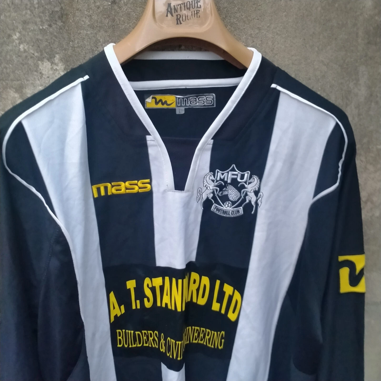 Milton & Fulston home football jersey shirt large mens players long sleeves #4 - Image 2