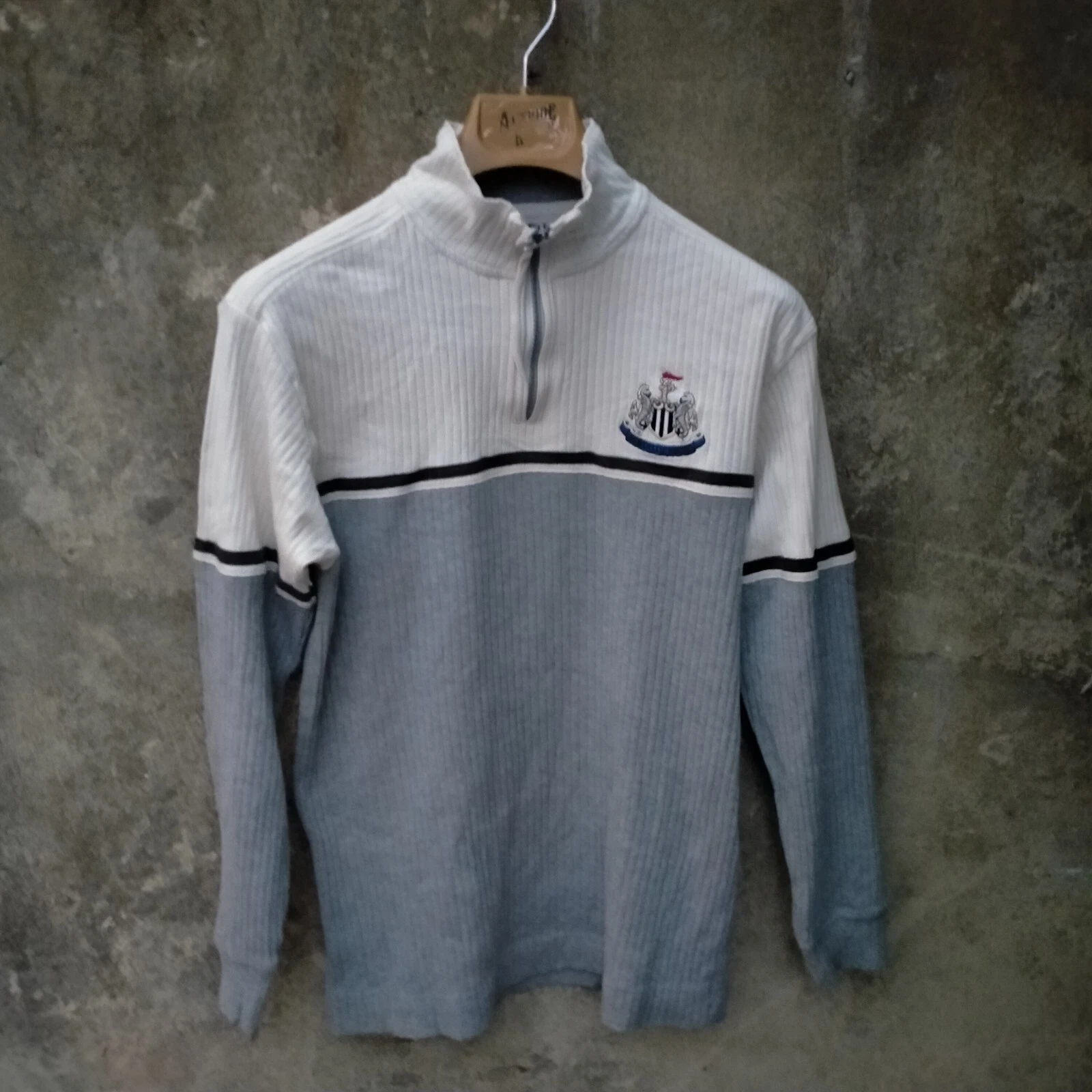 Newcastle United zip neck casual sweatshirt football shirt / jersey. XS mens.