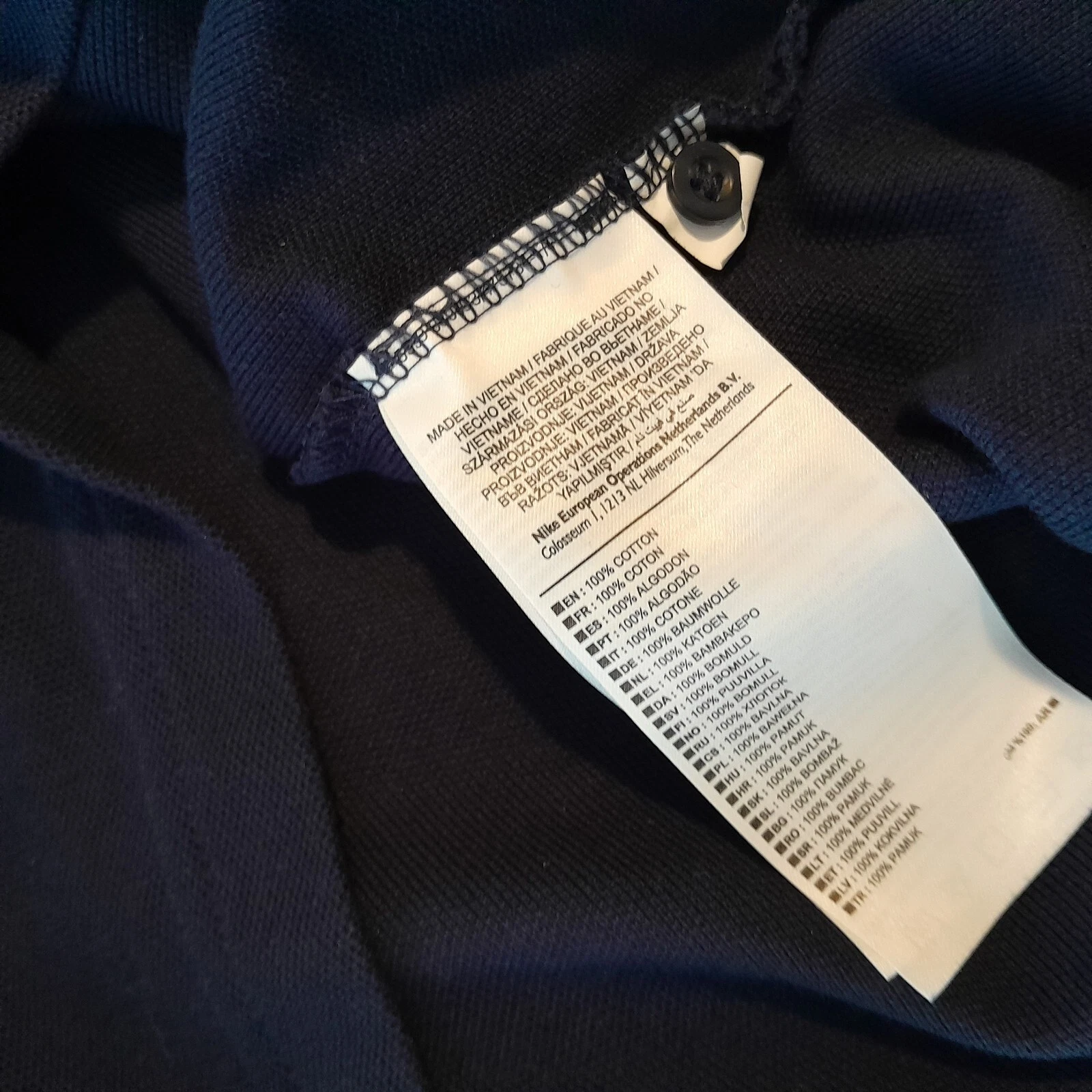 Northampton Town navy polo shirt / jersey. Large mens. - Image 7