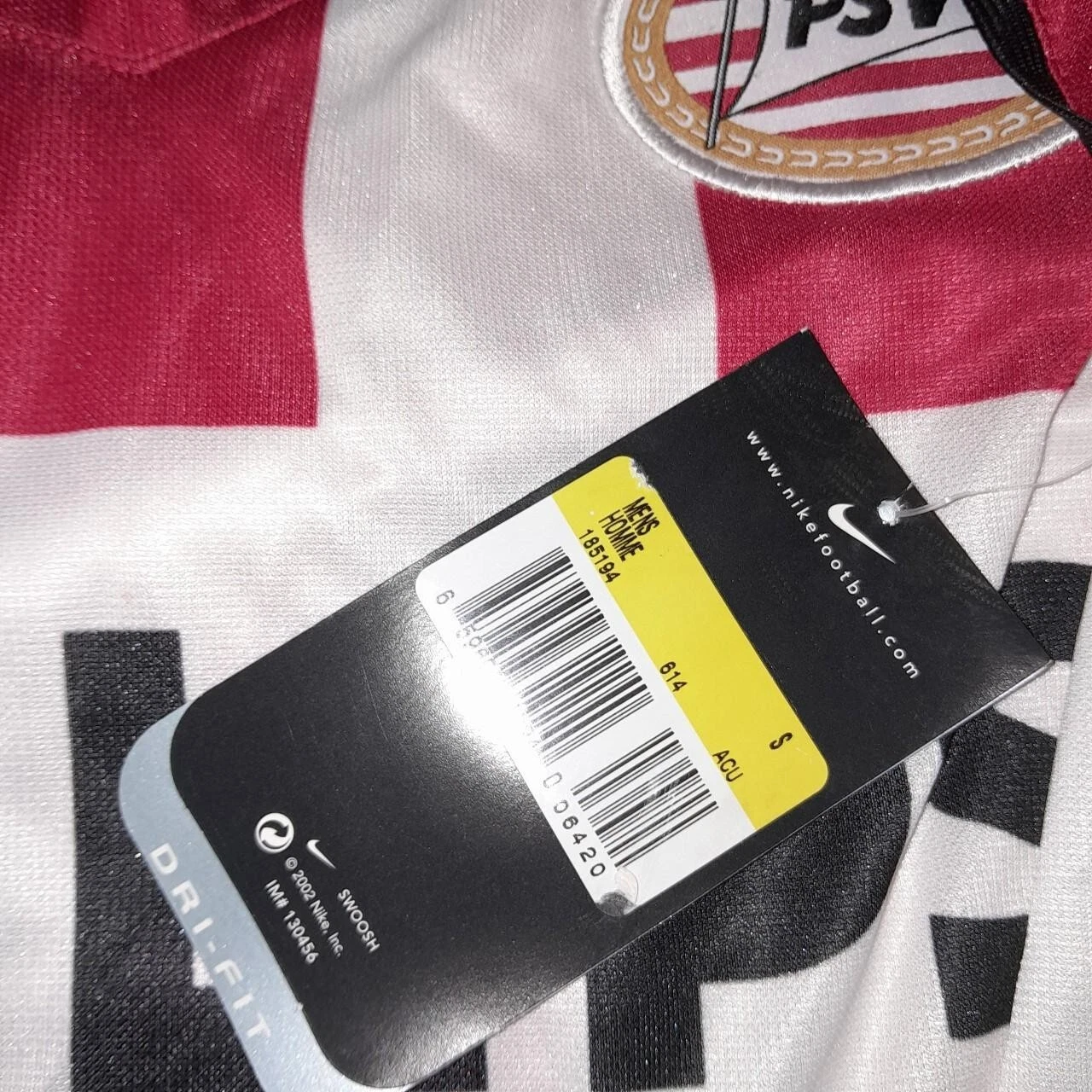 PSV Eindhoven 2002-03 home football shirt / jersey. Small men's. Bnwt - Image 8