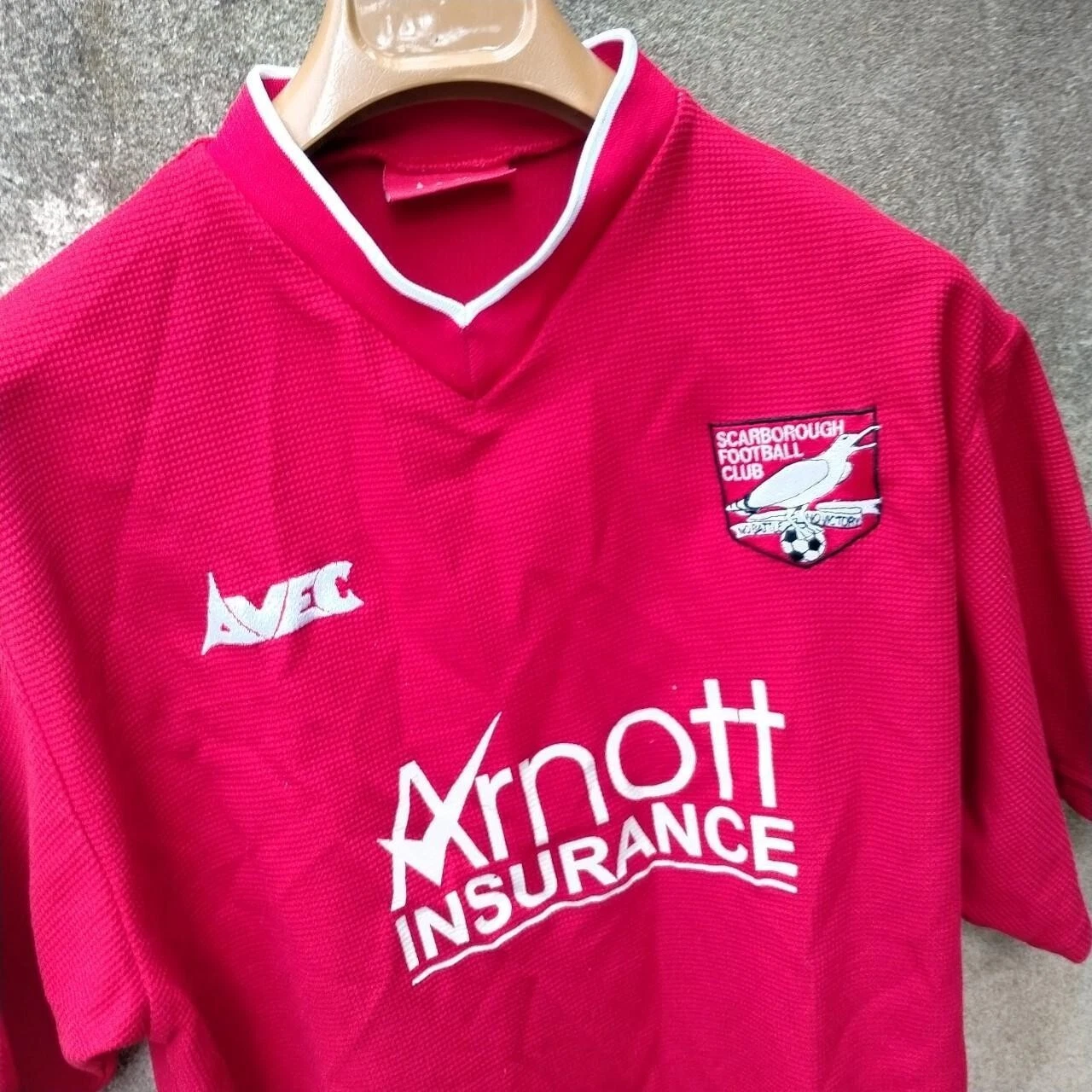 Scarborough 1999-2000 home football shirt / jersey small mens. - Image 2