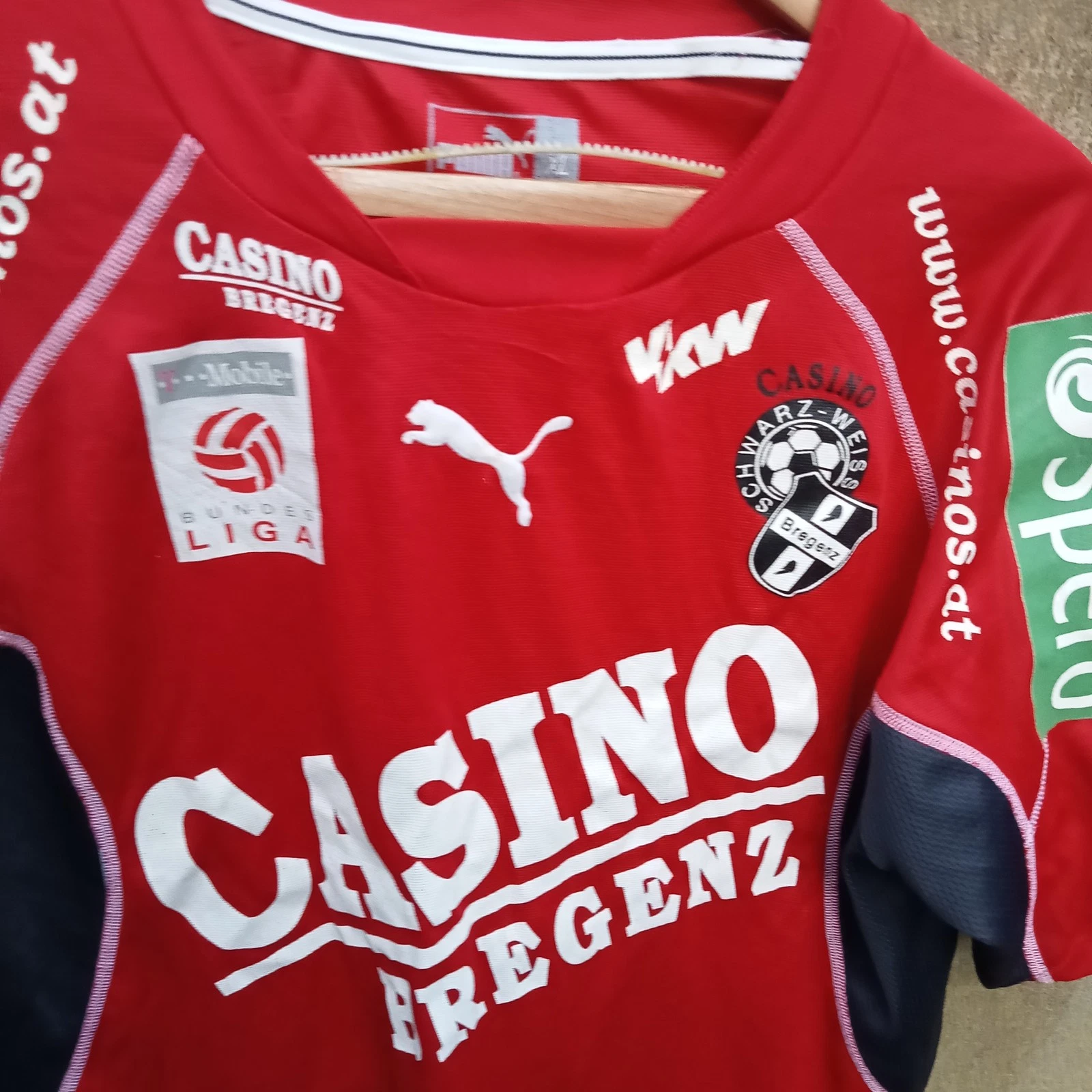 Schwarz - Weiss Bregenz 2003-04 Home football shirt | jersey, Mens XL - Image 2