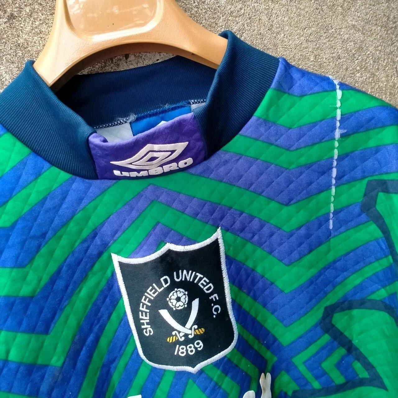 Sheffield United 1993-94 goalkeeper football shirt / jersey. Small mens. 90s - Image 2