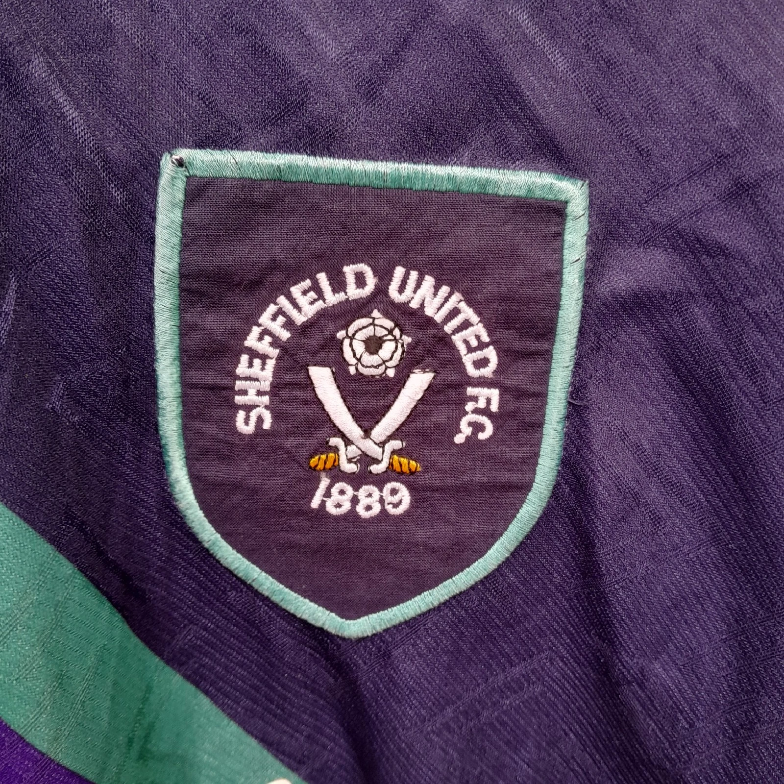 Sheffield United 1993-94 player issue away football shirt / jersey. Large mens - Image 3