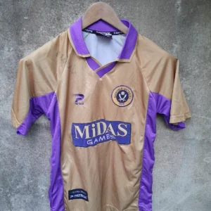Sheffield United 2000-02 away football shirt / jersey. Small mens. Signed