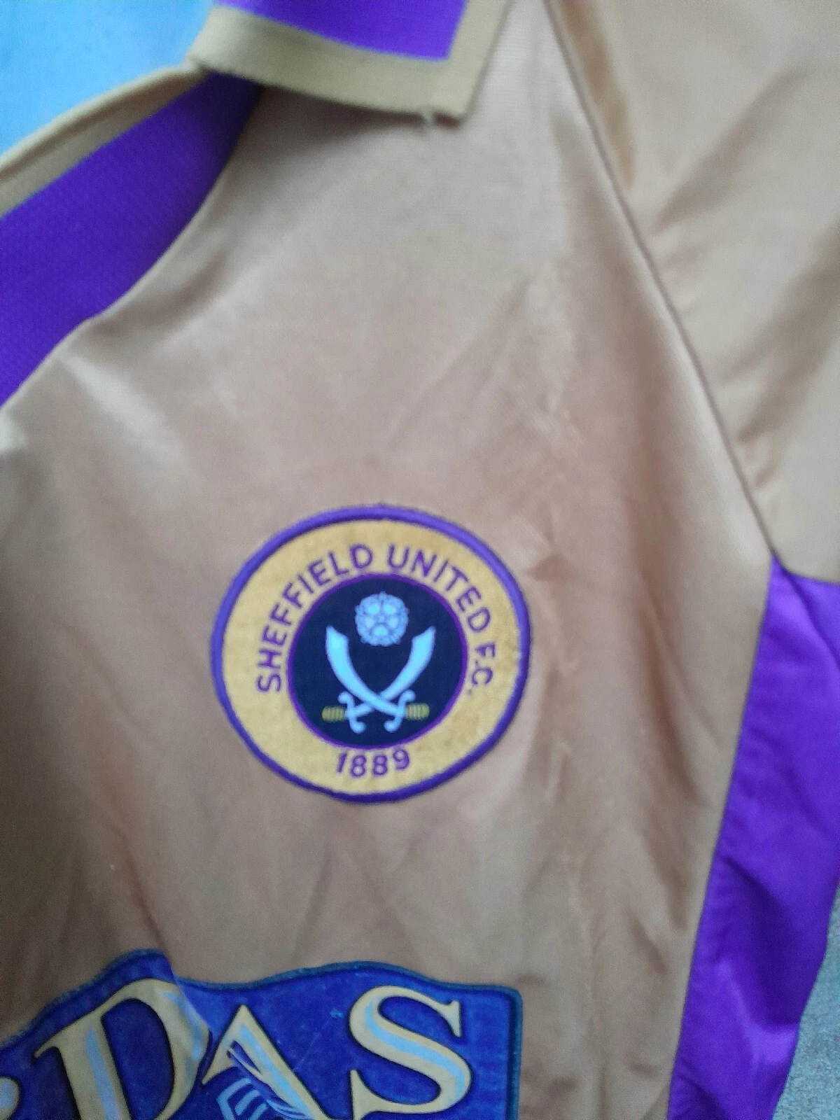Sheffield United 2000-02 away football shirt / jersey. Small mens. Signed - Image 2