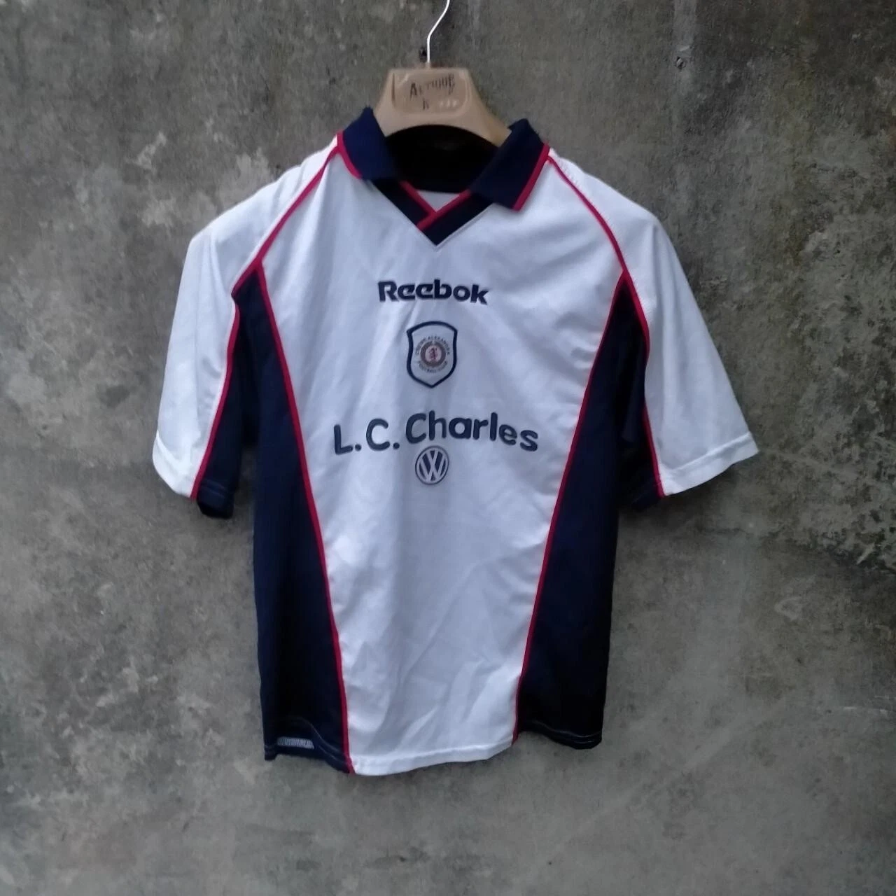 Signed Crewe Alexandra 2000-01 away football shirt/ jersey. Large boys.