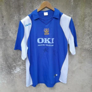 Signed Portsmouth 2006-07 home football jersey shirt. XL mens