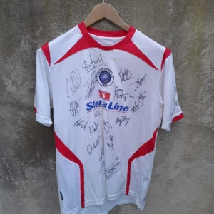 Signed Stranraer 3rd football shirt / jersey, medium mens
