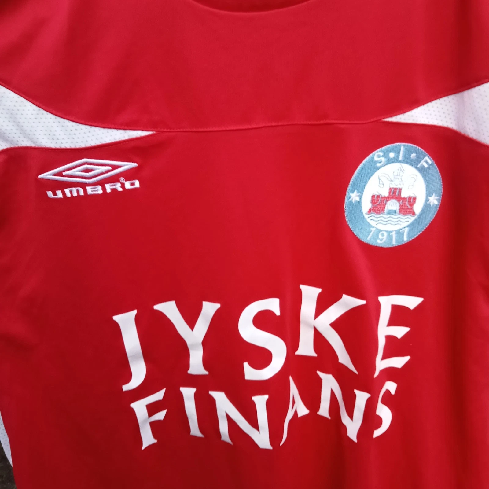 Silkeborg IF match worn Home football shirt | jersey, Mens XL ORNSKOV 6 - Image 2