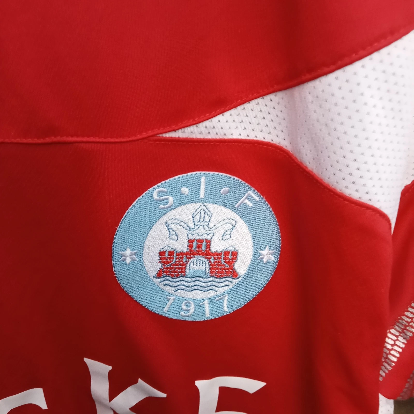 Silkeborg IF match worn Home football shirt | jersey, Mens XL ORNSKOV 6 - Image 3