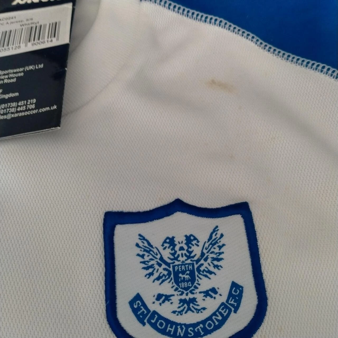 St Johnstone 2003-04 away football shirt / jersey. Small mens. Bnwt - Image 4