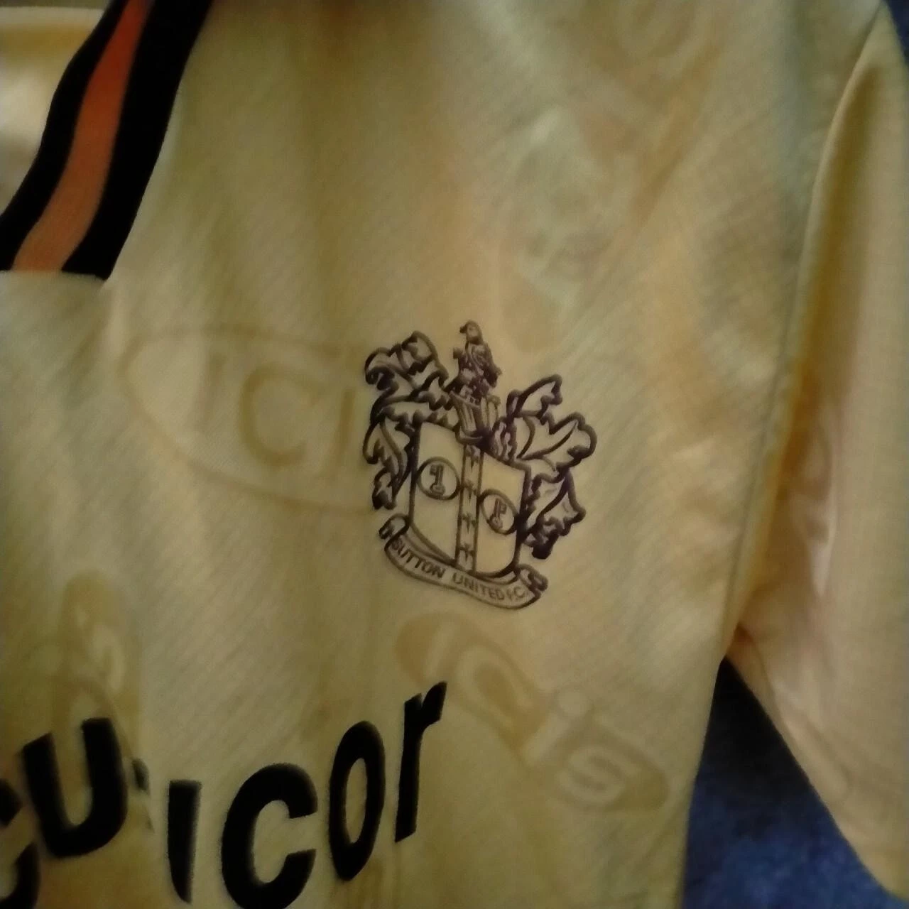 Sutton United 90s home football shirt / jersey. XS mens - Image 3