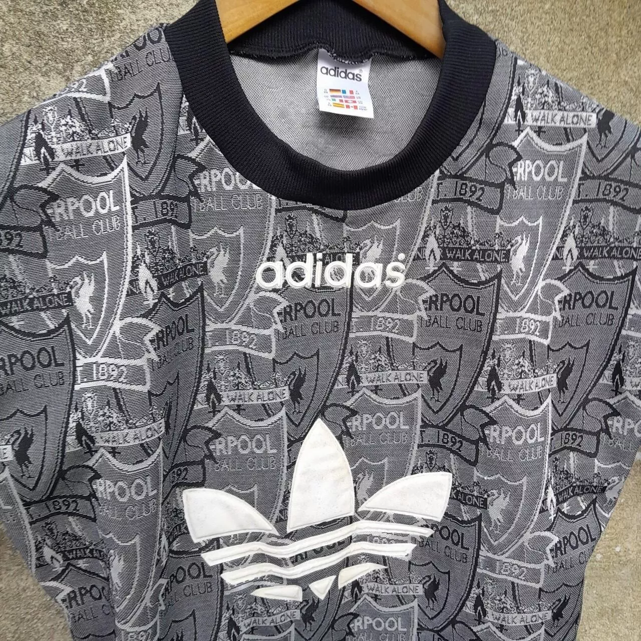 Vintage Liverpool Adidas training football jersey shirt. XS mens - Image 2