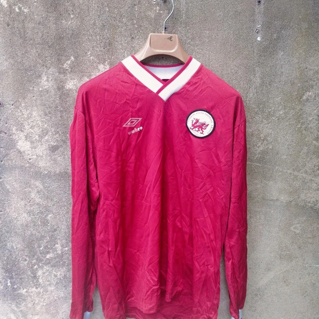 Vintage Wrexham 90s football shirt/ jersey. Medium mens. Long sleeves.