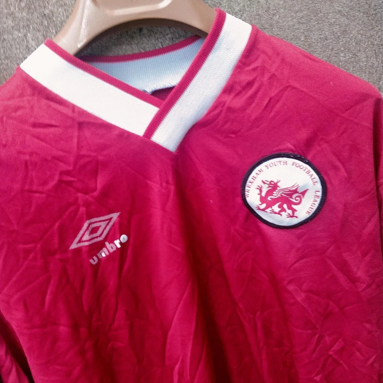 Vintage Wrexham 90s football shirt/ jersey. Medium mens. Long sleeves. - Image 2