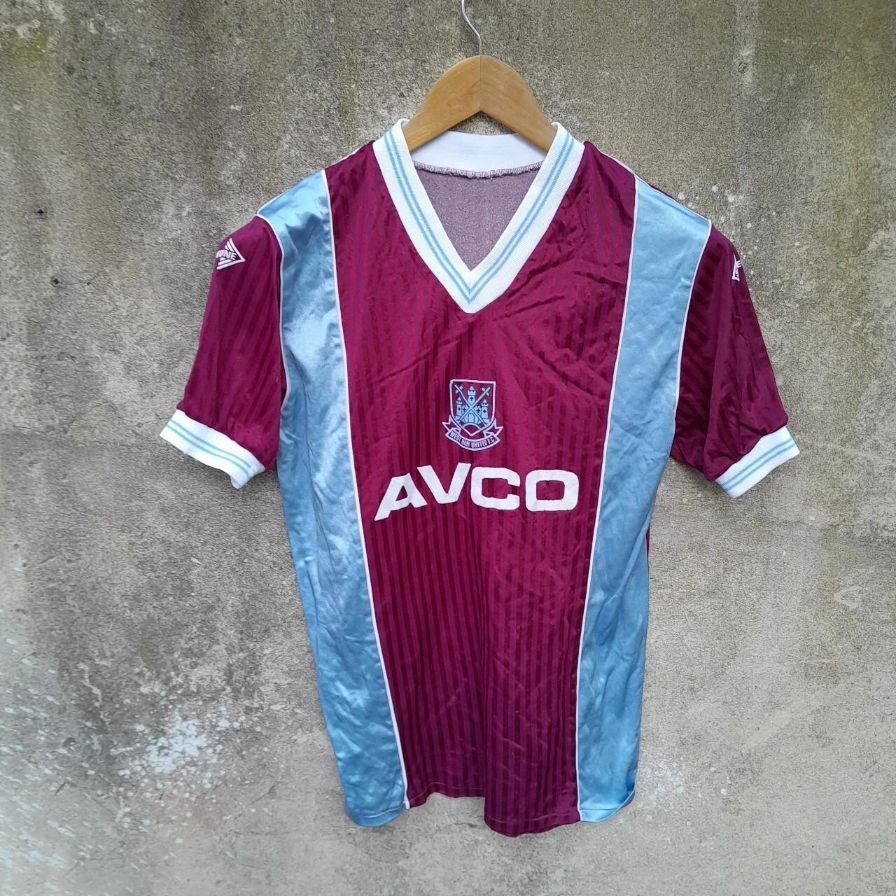 West Ham United 1987-89 home football jersey shirt small men's