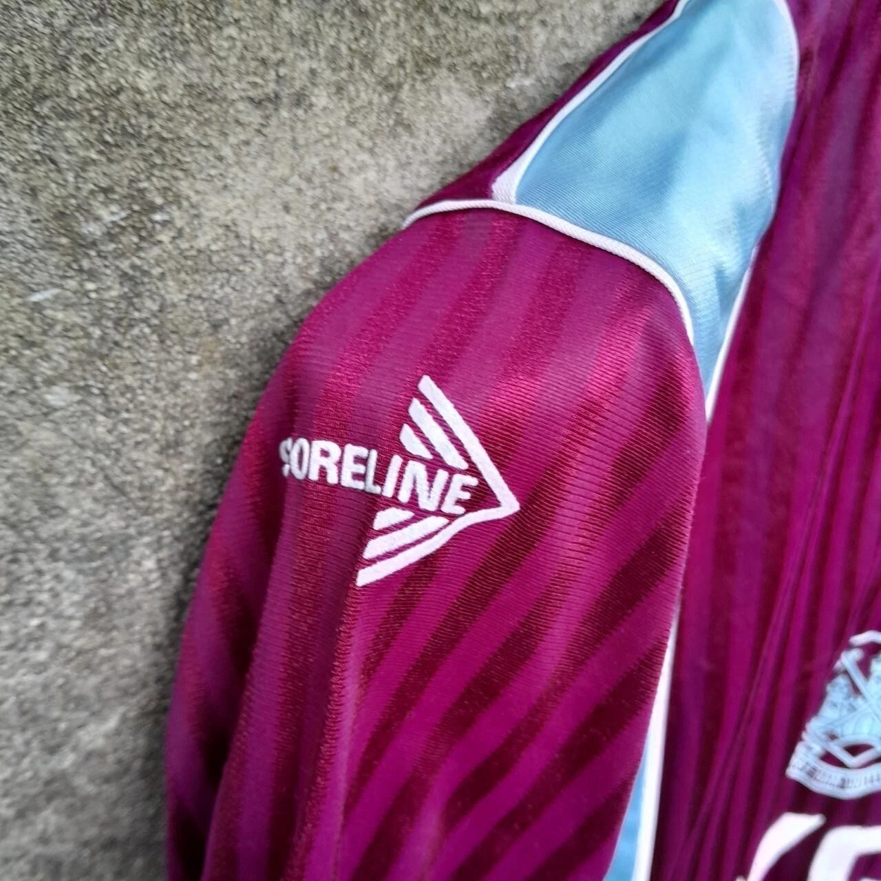 West Ham United 1987-89 home football jersey shirt small men's - Image 3