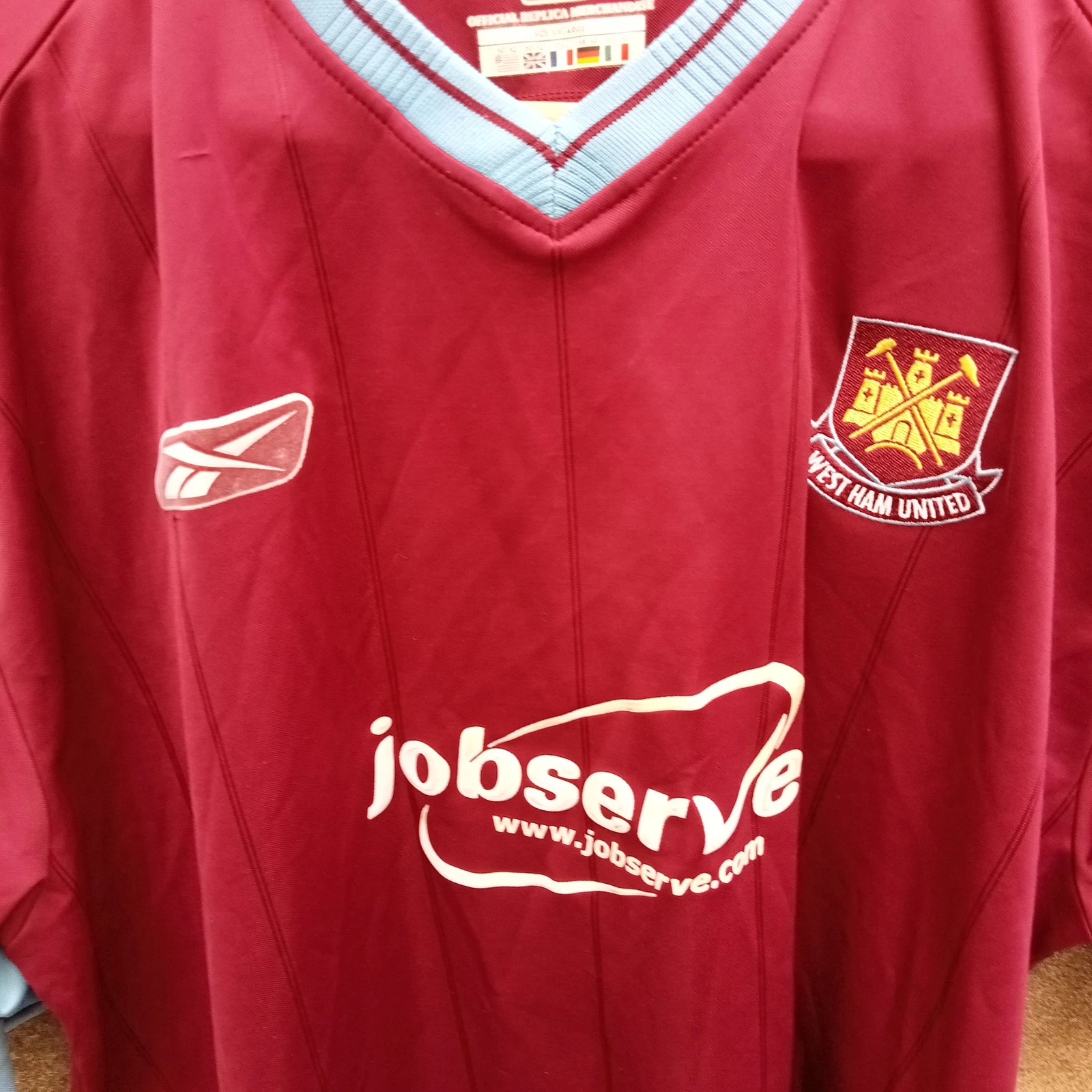 West Ham United 2003-05 Home football shirt, Mens XXL - Image 2