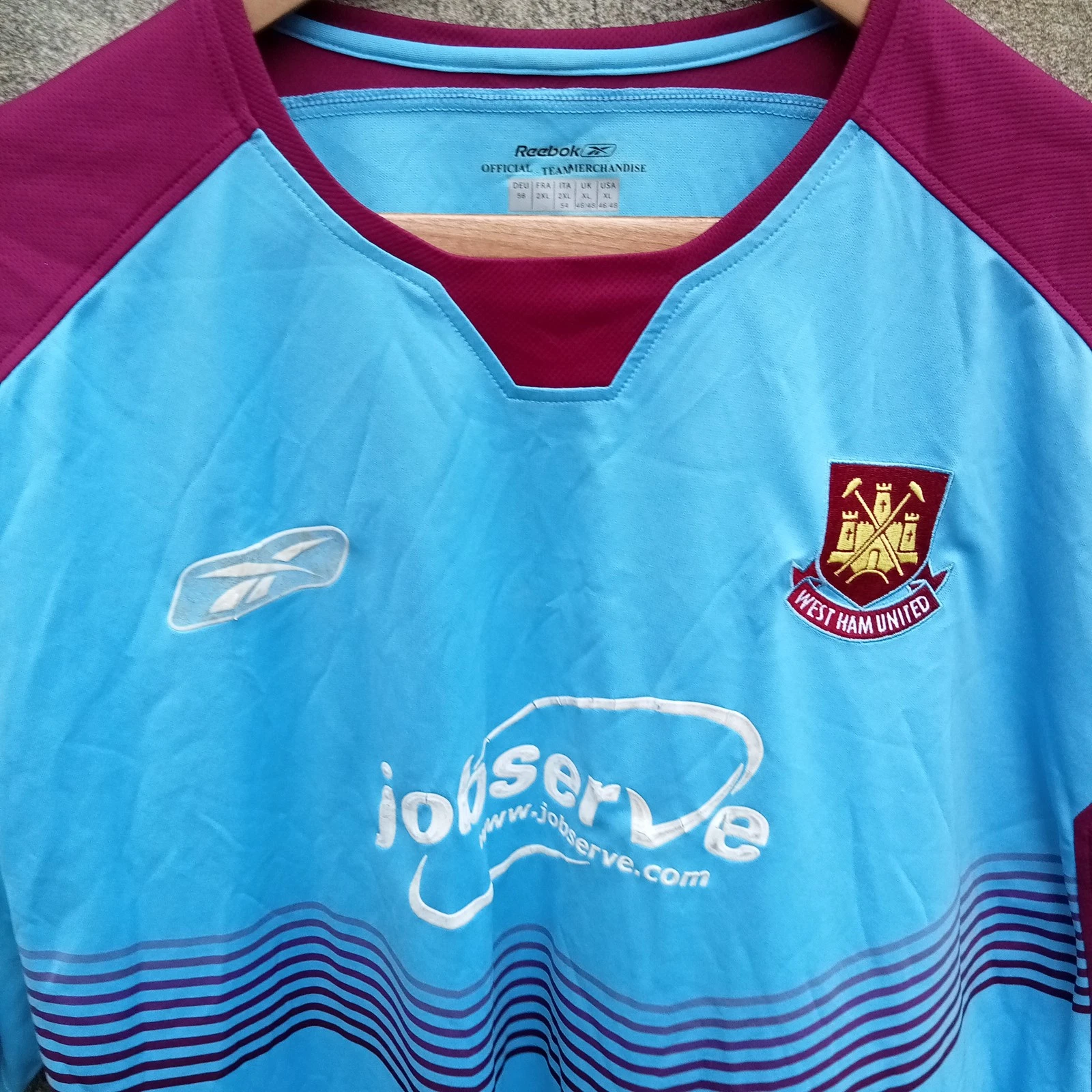 West Ham United 2004-05 Away football shirt | jersey, Mens XL - Image 2