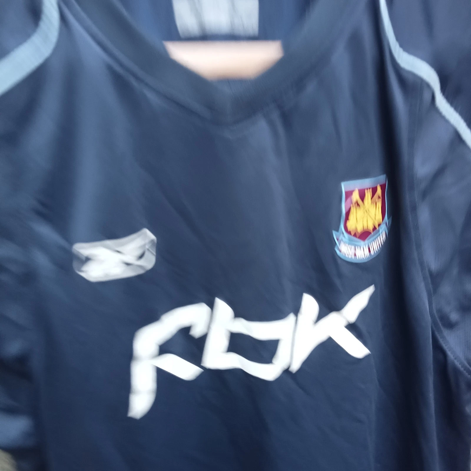 West Ham United 2005-06 training football shirt | jersey, Mens Large - Image 2