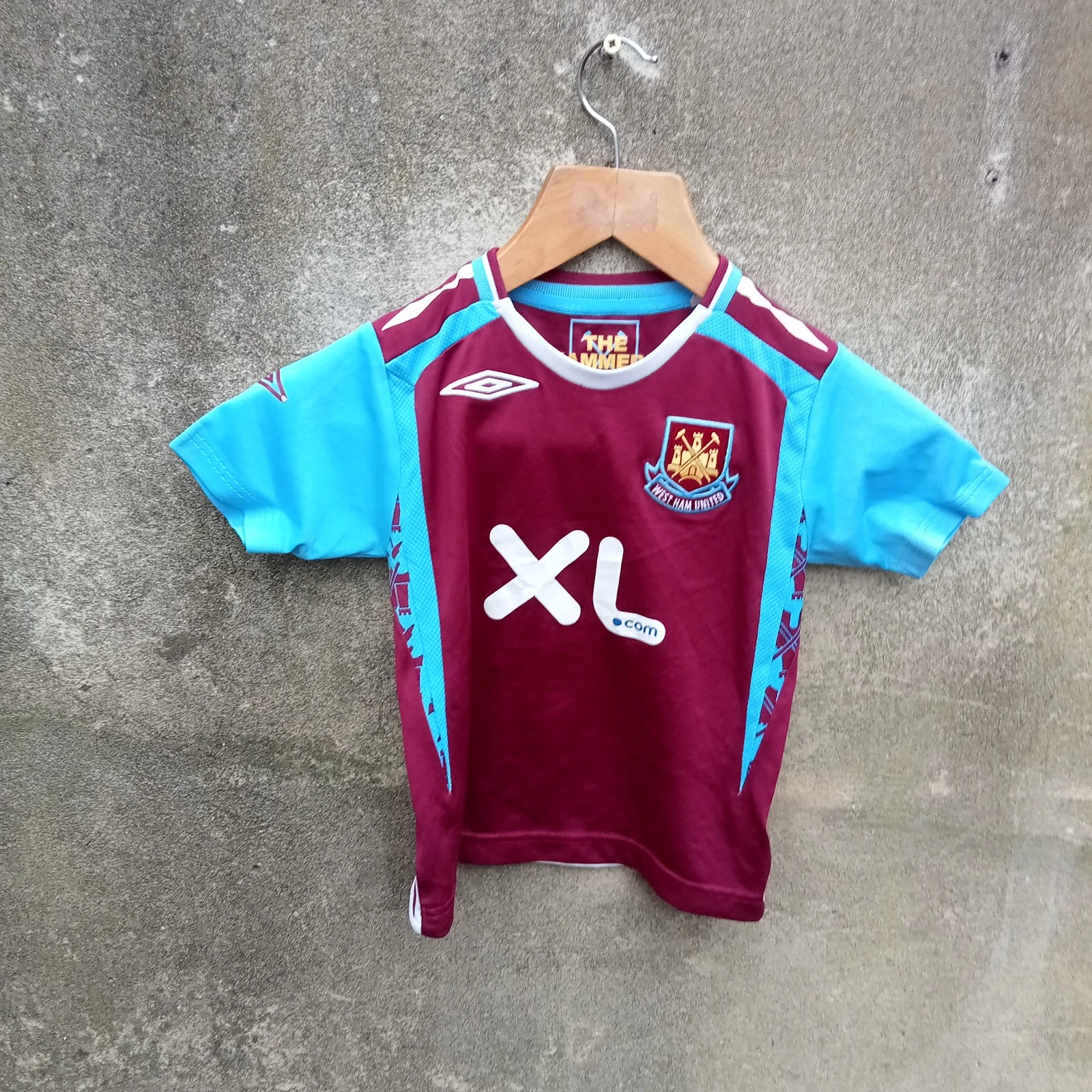 West Ham United 2007-08 home football shirt | jersey, Babies age 2-3 years