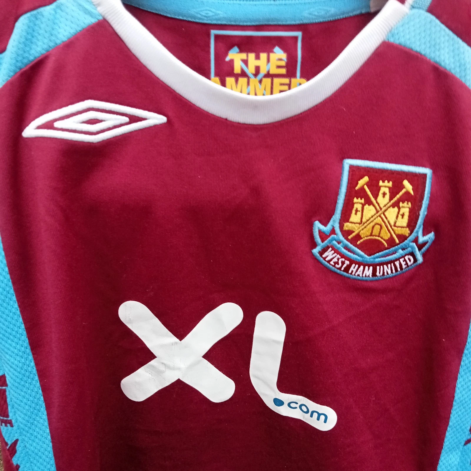 West Ham United 2007-08 home football shirt | jersey, Babies age 2-3 years - Image 2
