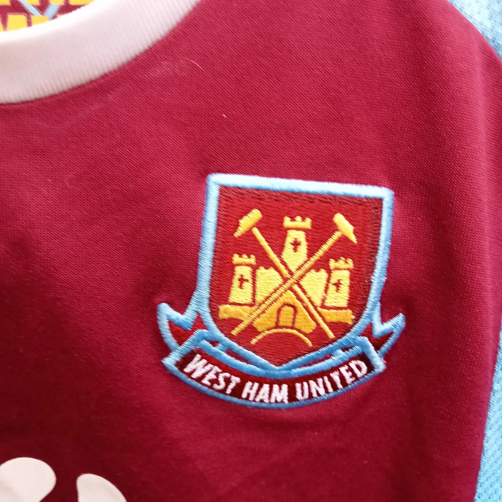 West Ham United 2007-08 home football shirt | jersey, Babies age 2-3 years - Image 3