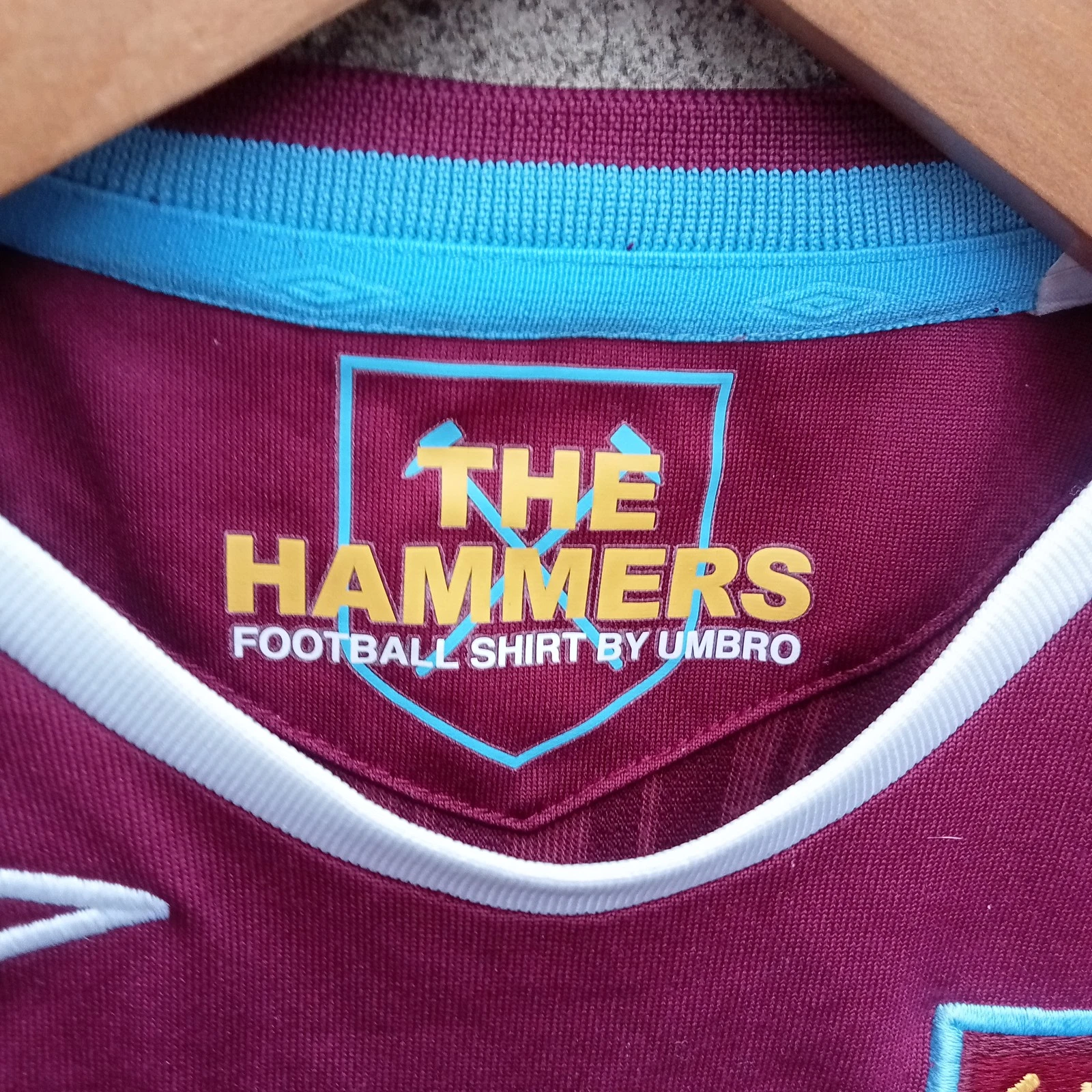 West Ham United 2007-08 home football shirt | jersey, Babies age 2-3 years - Image 4