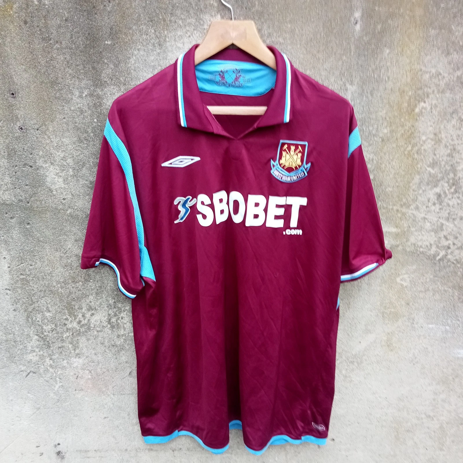 West Ham United 2009-10 Home football shirt , jersey, Mens Large