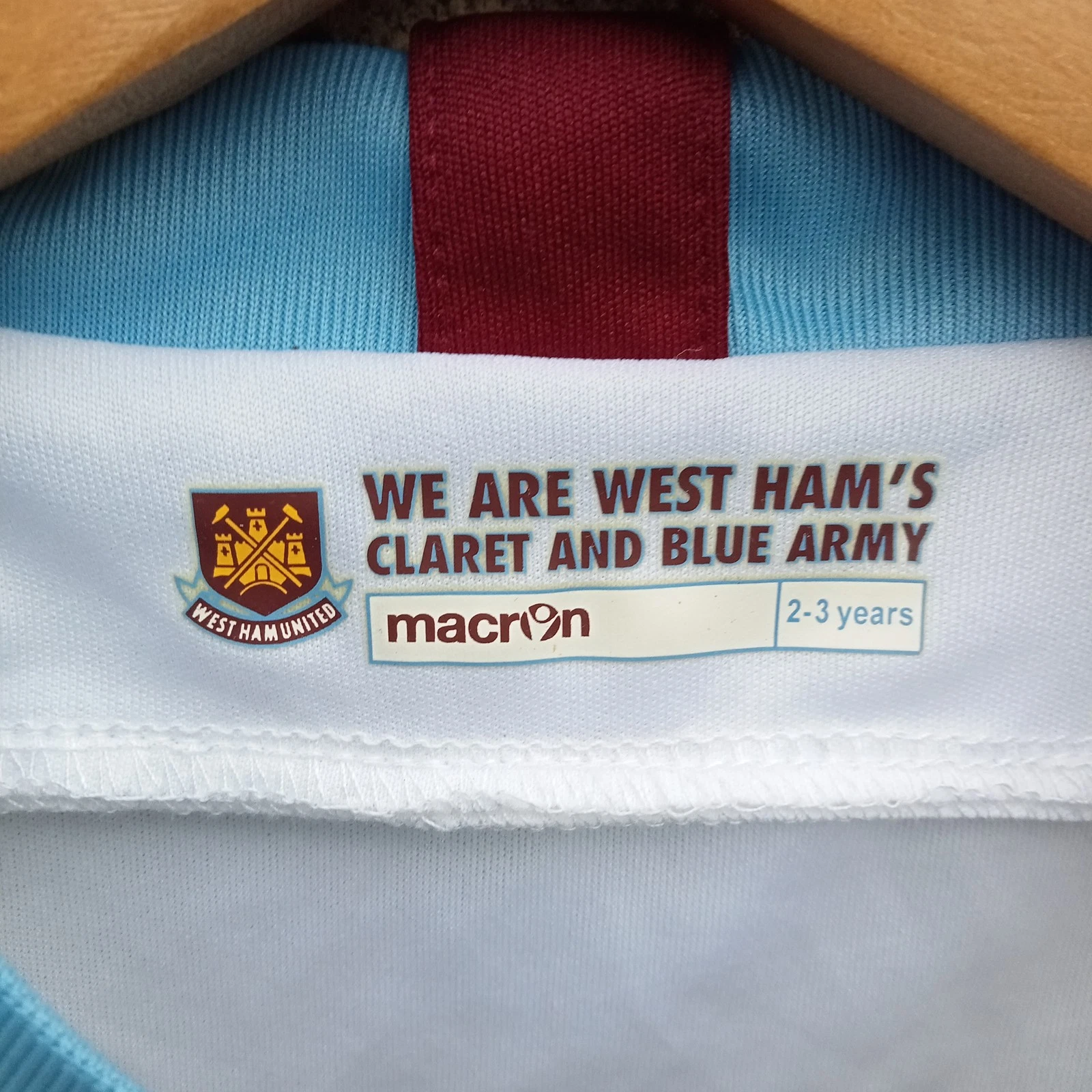 West Ham United 2010-11 away football shirt | jersey, Babies 2-3 Years - Image 4
