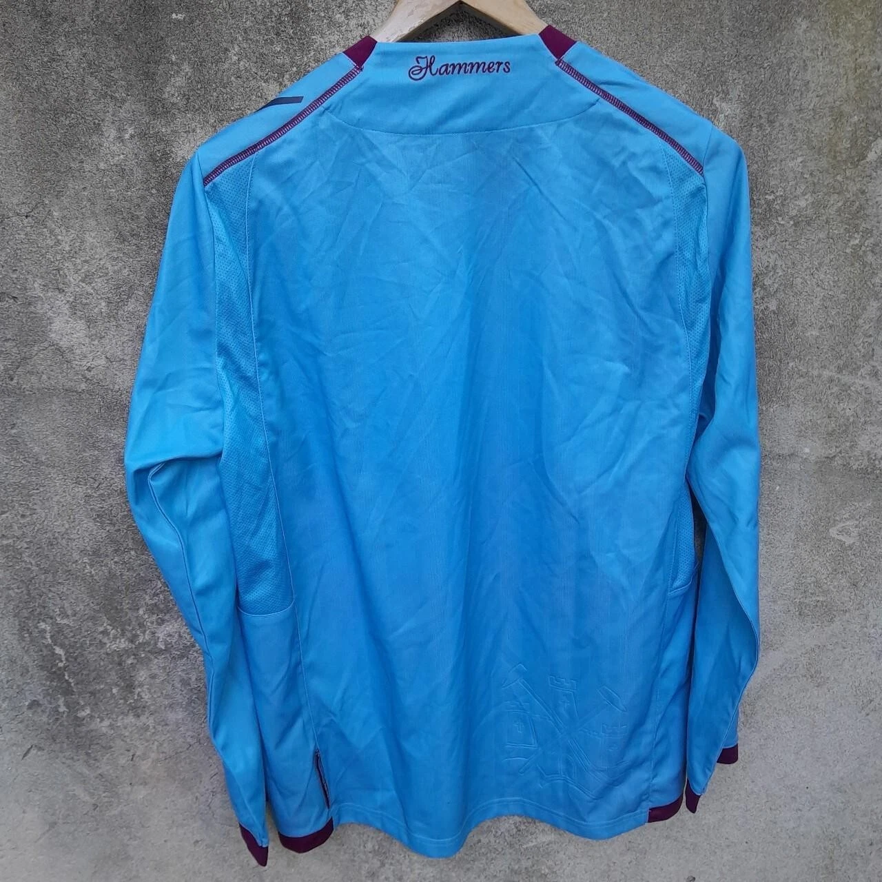 West Ham United 2011-12 football shirt jersey Large mens macron long sleeves - Image 8