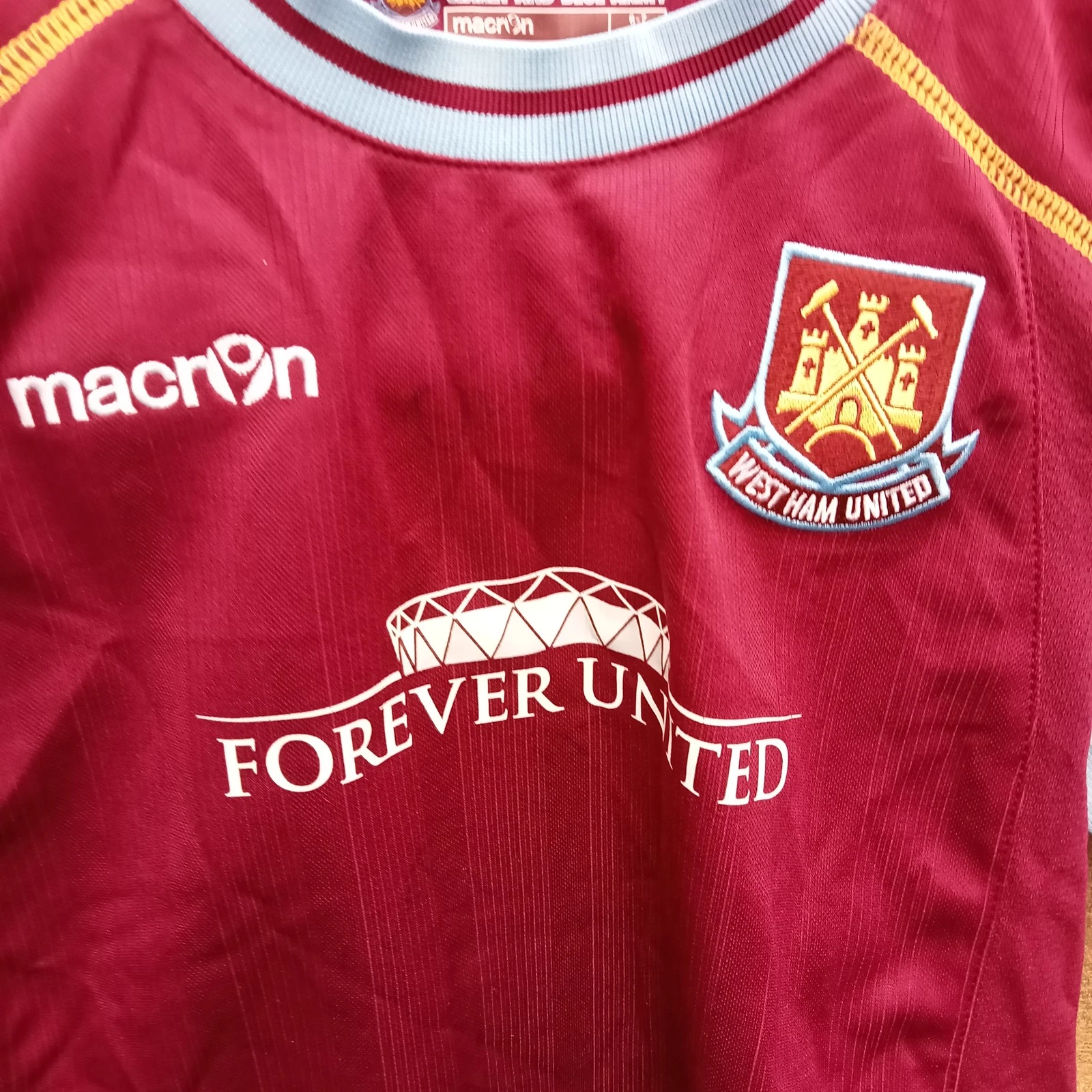 West Ham United 2011-12 home football shirt | jersey, Boys 6-7 Years NOBLE 16 - Image 2