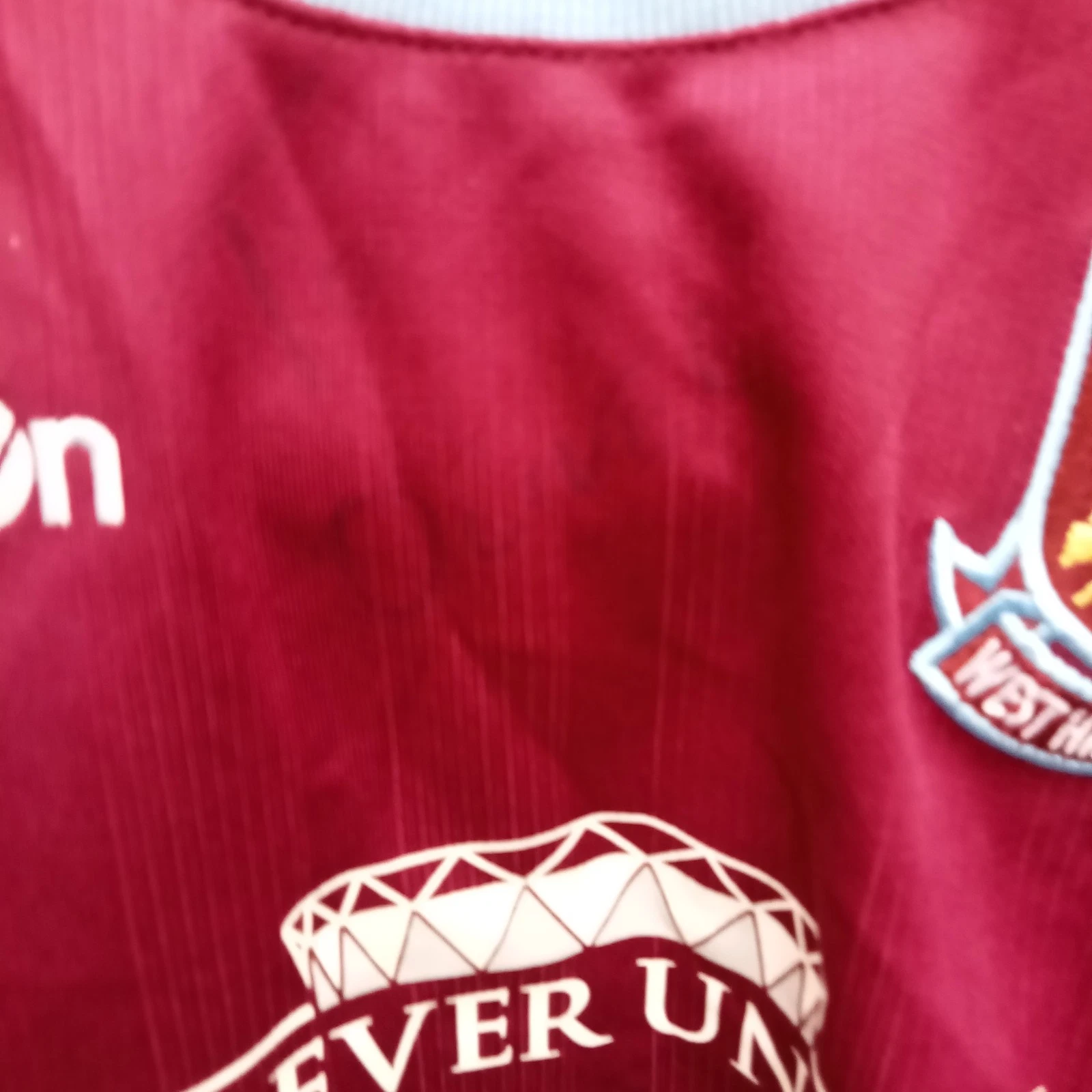 West Ham United 2011-12 home football shirt | jersey, Boys 6-7 Years NOBLE 16 - Image 3